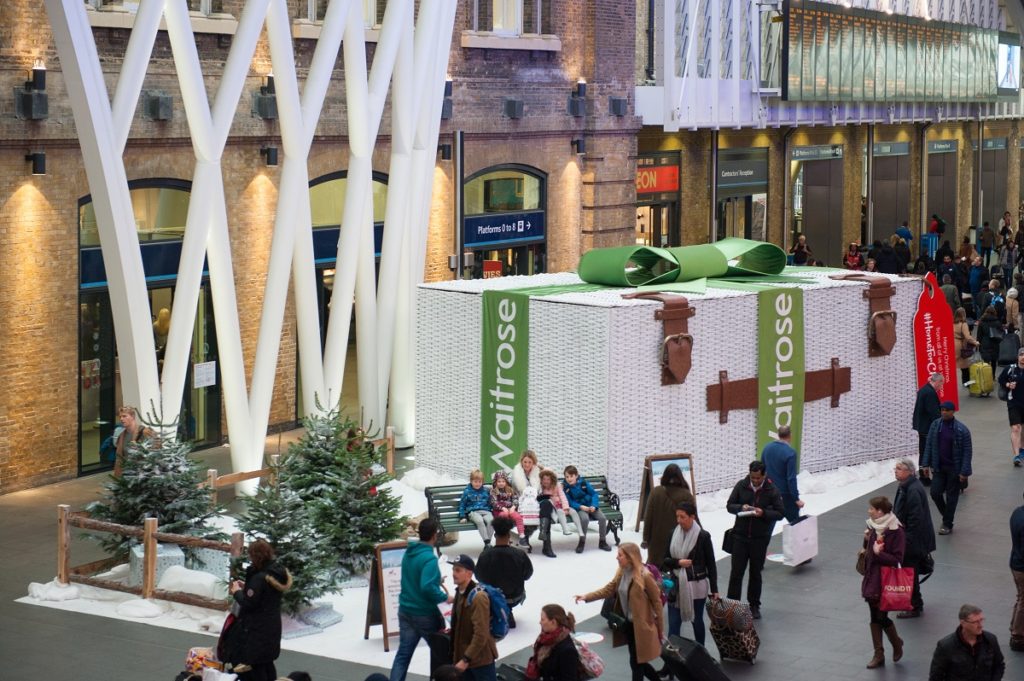 Waitrose experiential seasonal activation for Christmas