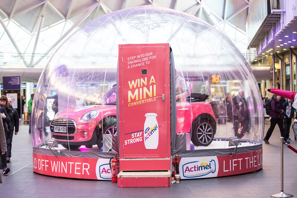 Actimel promotion at Kings Cross Station