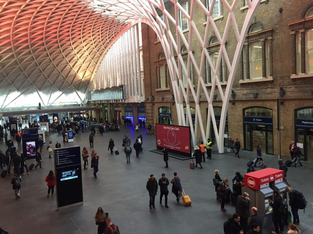 Mini Babybel for Red Nose Day at King's Cross Station