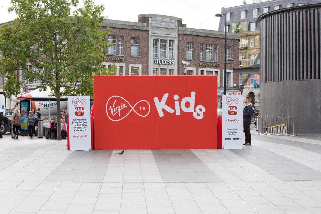 Virgin Kids Experiential Activation at King's Cross Station