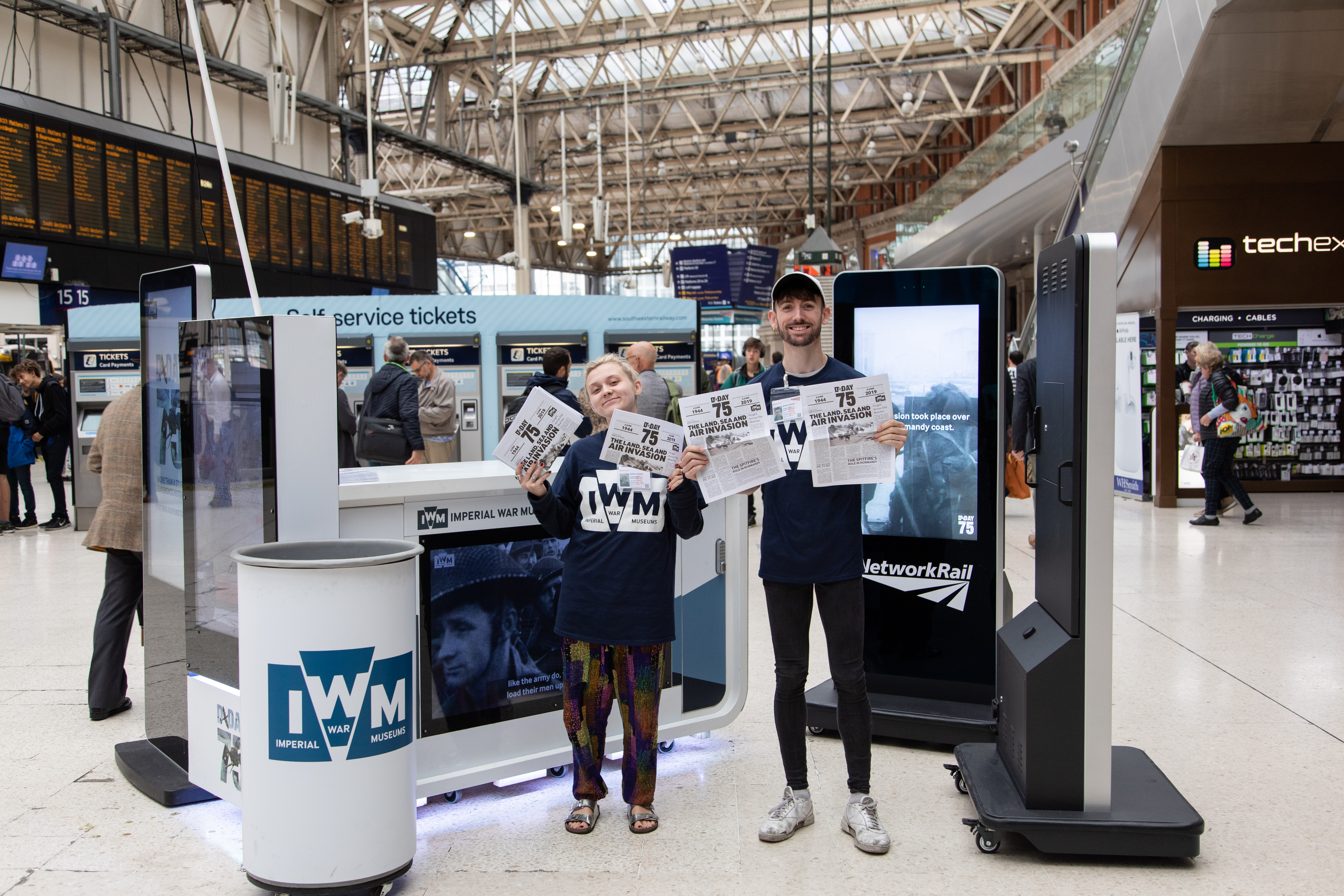 Free Space by SpaceandPeople Activate at Network Rail stations. The Imperial War Museum at London Waterloo Station