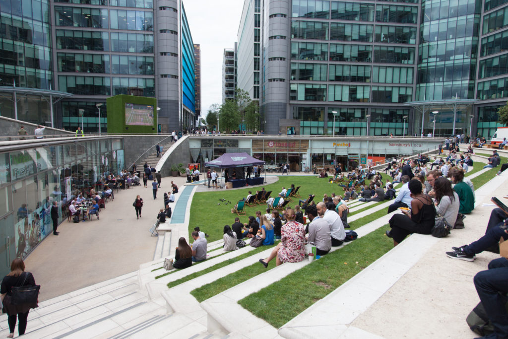 Paddington Central has multiple promotional spaces