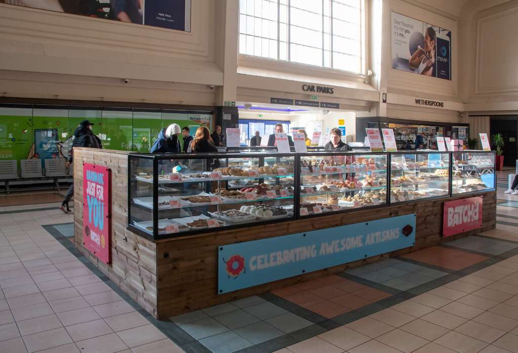Batch'd bakery kiosk at Leeds station Batch'd bakery kiosk at Leeds station
