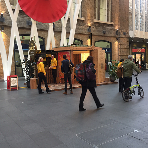 Pukka Teas Promotion in King's Cross Station