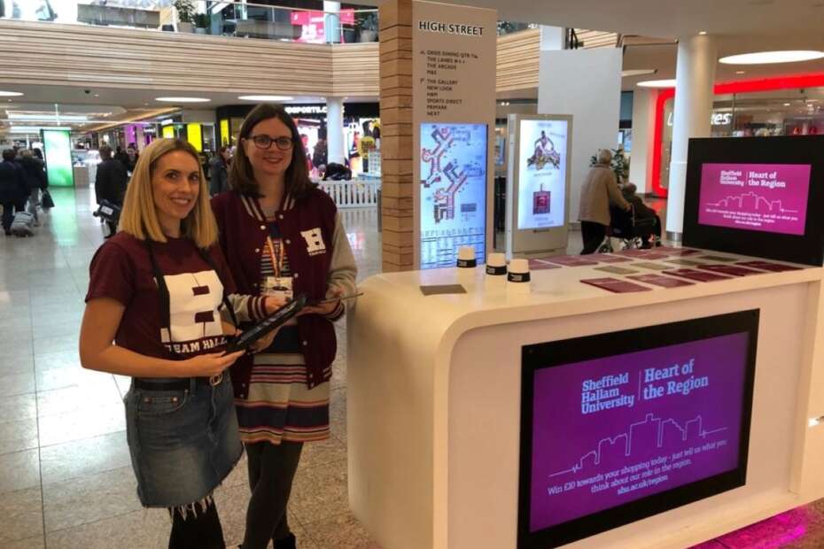 Sheffield Hallam University uses mobile promotions kiosk