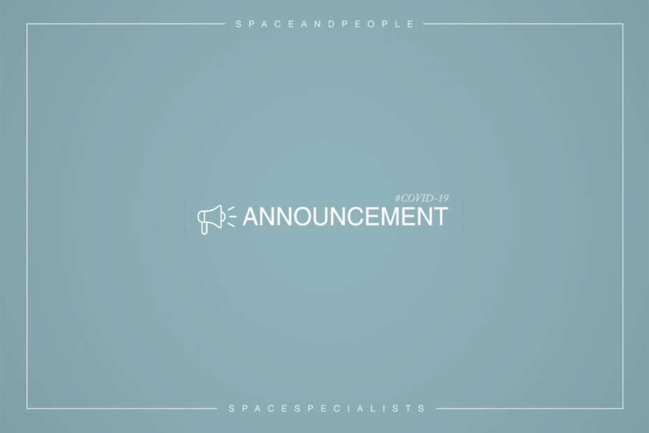 Announcement from SpaceandPeople regarding Coronavirus