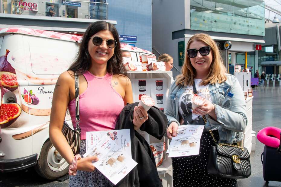 Bonne Maman Food Sampling activation at Manchester Piccadilly station